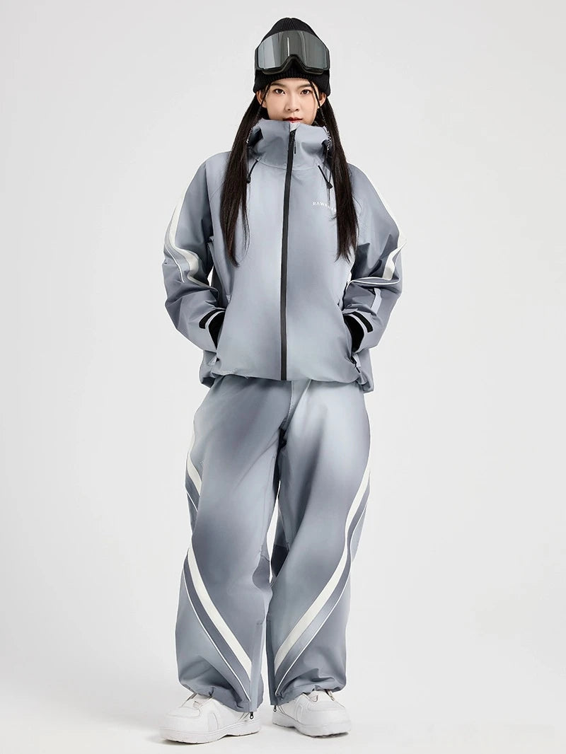 RAWRWAR 2025 Unisex 3-Layer Alpine Ski Suit - Waterproof & Windproof with Thermal-Lock Technology for Freeride & Powder Snow