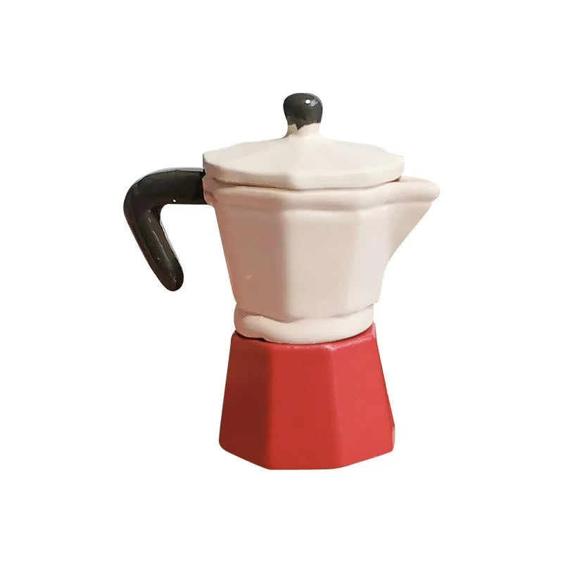1pc Mini coffee pot, coffee machine, toy model, coffee utensil, miniature scene, doll house accessories