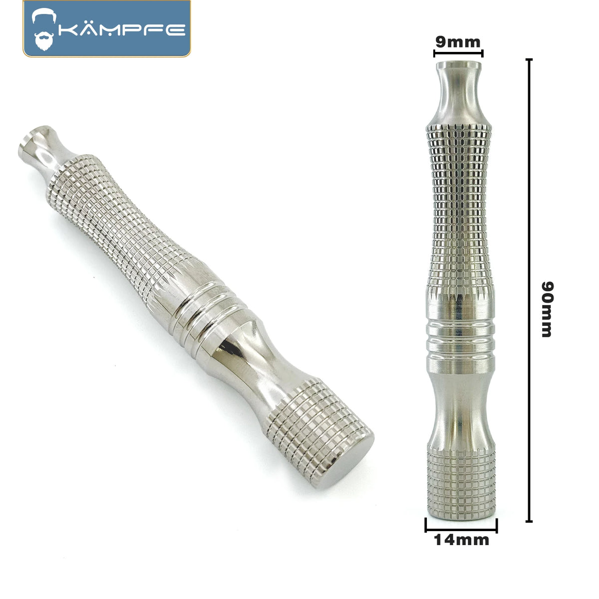 KAMPFE Men's Safety Shaver Ergonomic Grip Comfortable Anti slip Mesh Titanium Alloy Razor Handle