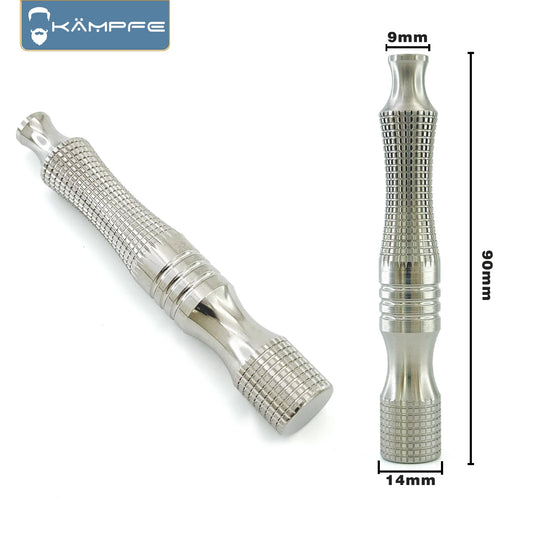 KAMPFE Men's Safety Shaver Ergonomic Grip Comfortable Anti slip Mesh Titanium Alloy Razor Handle