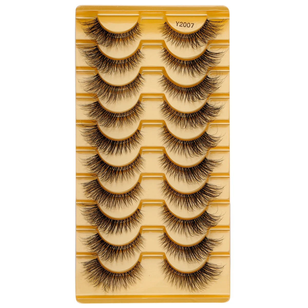 3/10Pairs Full False Eyelashes Natural Mink Lashes Dramatic Faux Cils Volume Eyelash Extension Fluffy Fake Eyelashes Makeup Tool