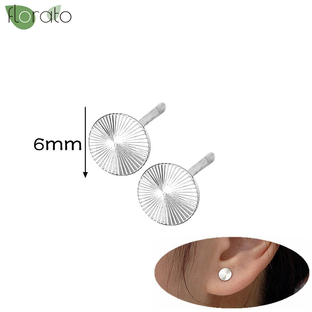 925 Silver Needle Exquisite Zircon Small Earrings Fashion Stud Earrings for Women Anti Allergy Cartilage Puncture Jewelry Gift