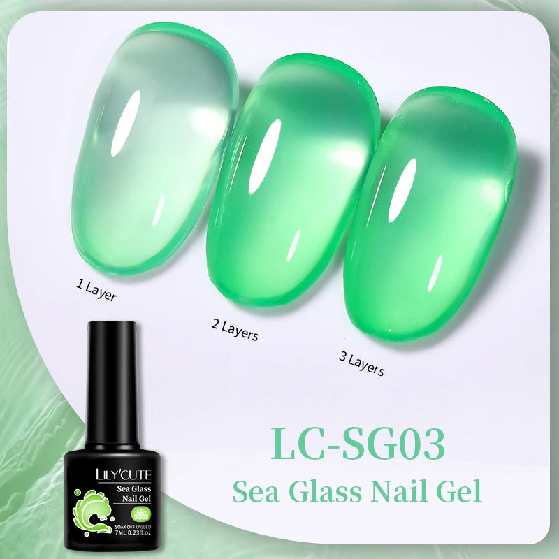 LILYCUTE Professional Gel Nail Polish - 7ml Long-Lasting UV/LED Nail Varnish