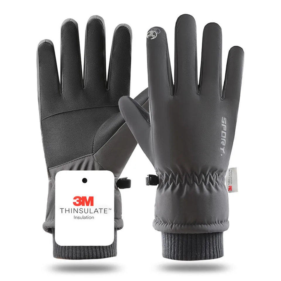 GTUBIKE 1 Pair Winter Men Women Gloves TouchScreen Waterproof Windproof Gloves Outdoor Sports Warm Cycling Snow Ski Gloves