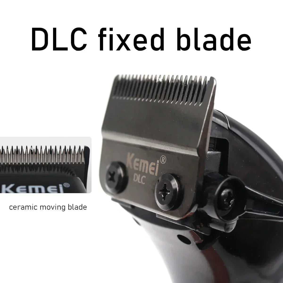 Kemei KM-1767 Magnetic Motor Professiona Men's Hair Clipper Ceramic DLC Blade Haircut Machine LCD Display Hair Trimmer 9000RPM
