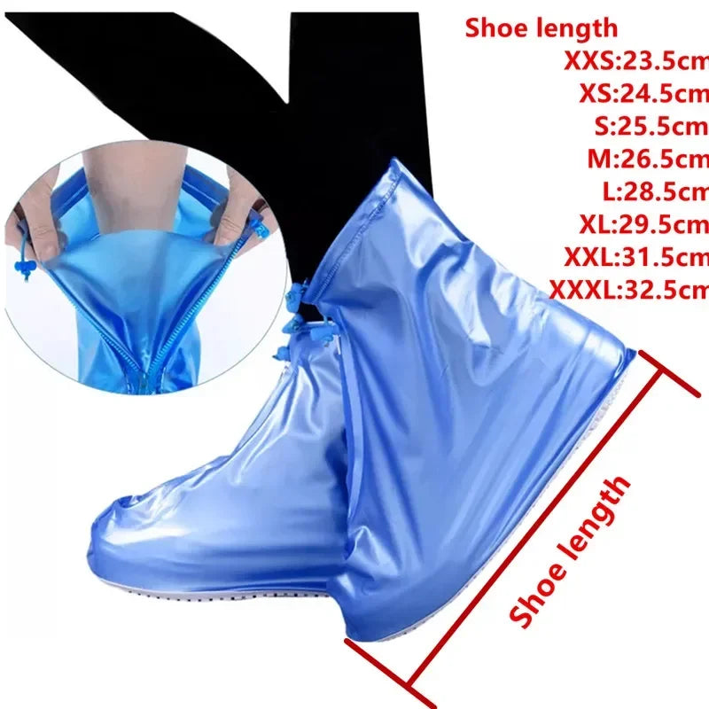 Waterproof Shoe Covers - Non-Slip Reusable Rain & Snow Boot Protectors for Men & Women