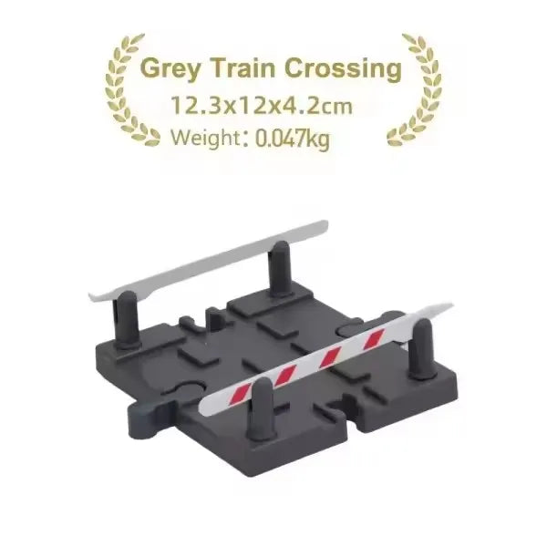 Wooden Train Track Accessories Plastic Flexible Tracks Turntable Slope Bridge fit for Brand Wood Tracks Railway Toys for Kids