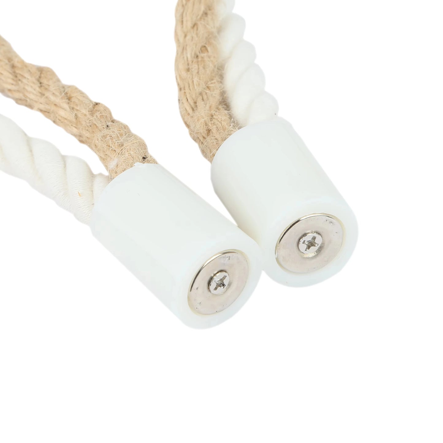 1&2Pcs Hemp Rope Magnetic Curtain Buckle Home Decoration Buckle Strap Handmade DIY Rope Curtain Tie Clip Curtain