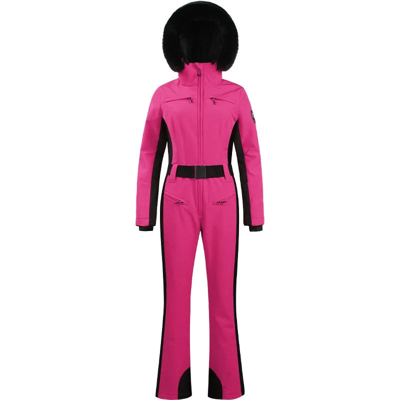 Ski Suit for Women, Jumpsuit, Thermal, Thicken, Waterproof, Windproof, Outdoor Sport Wear, Snowboard, Mountain, New, Winter