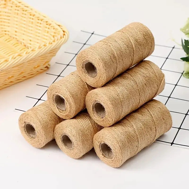 1pc 109 Yards Jute Rope, Jute Twine String, Hemp Cord For DIY Craft, Artworks Decoration, Gift Wrapping
