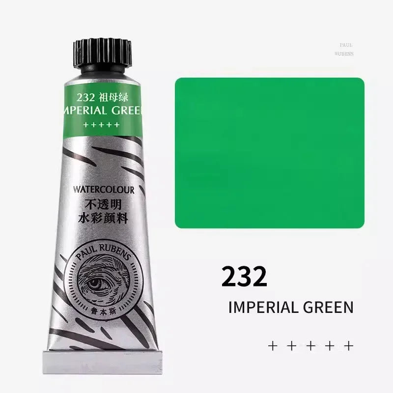 Paul Rubens 36 Colors Non-transparent Watercolor Paint Tube 15ml Professional Watercolour For Painting Anime Art Supplies