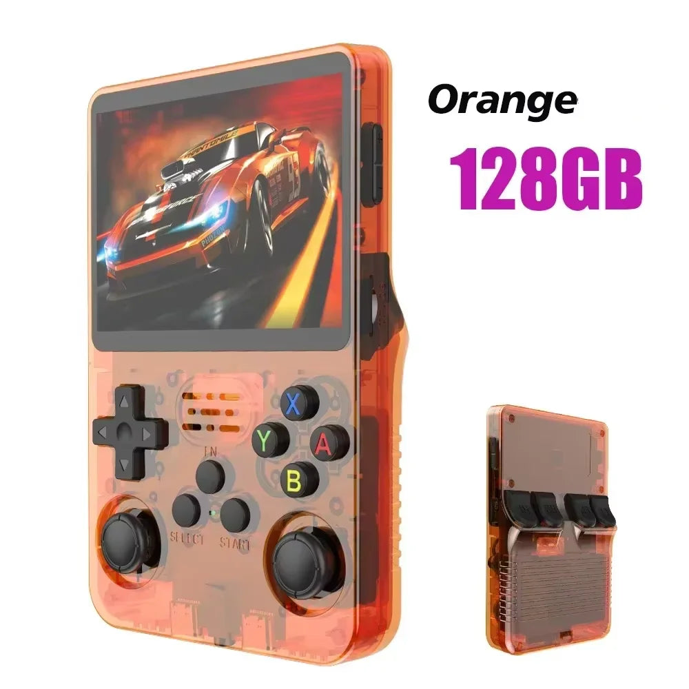 R36S Retro Handheld Gaming Console - 3.5" IPS Screen with 128GB Games