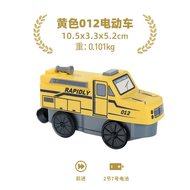 Electric Train Set Toys Model Train Electric Car Fit For Wooden Railway Wood Train Track Christmas Gift For Children
