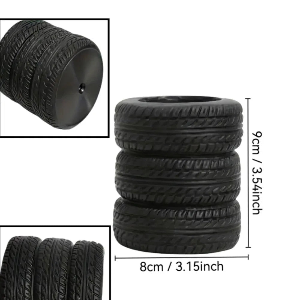 1pcs Creative Tyre Shape Pen Holder - Unique Desktop Utensils Storage Box,Tyre Design,Make Your Desktop More Neat and Beautiful!