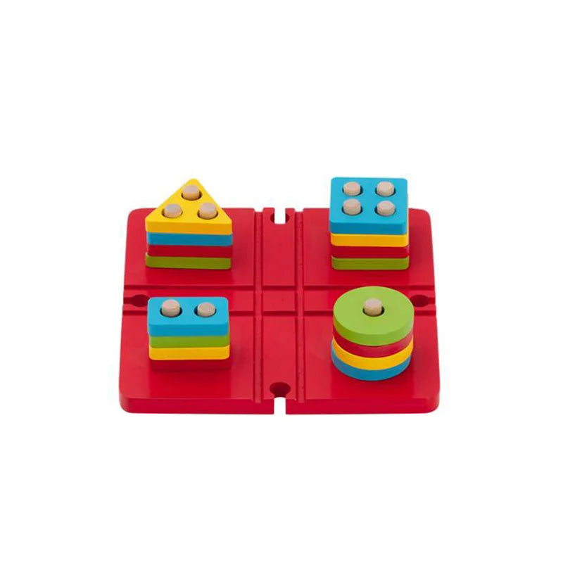 Toddlers Toys Wooden Train Railway Track Accessories Barricade, Platform Track Scene Puzzle Toys For Boys & Girls