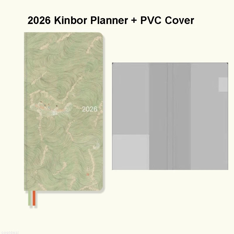 Kinbor 2026 One Page A Week Daily Time Weekly Planner Book Organizer Schedule Books Self Disciplined Punch Efficiency Manual