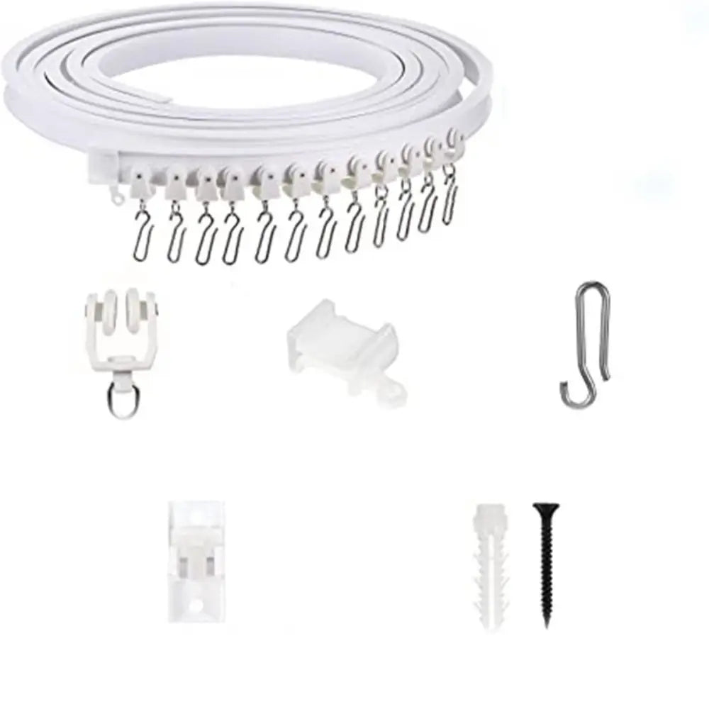 Curtain Track Silencer White Curtain Rail Plastic Curtains Visible Track