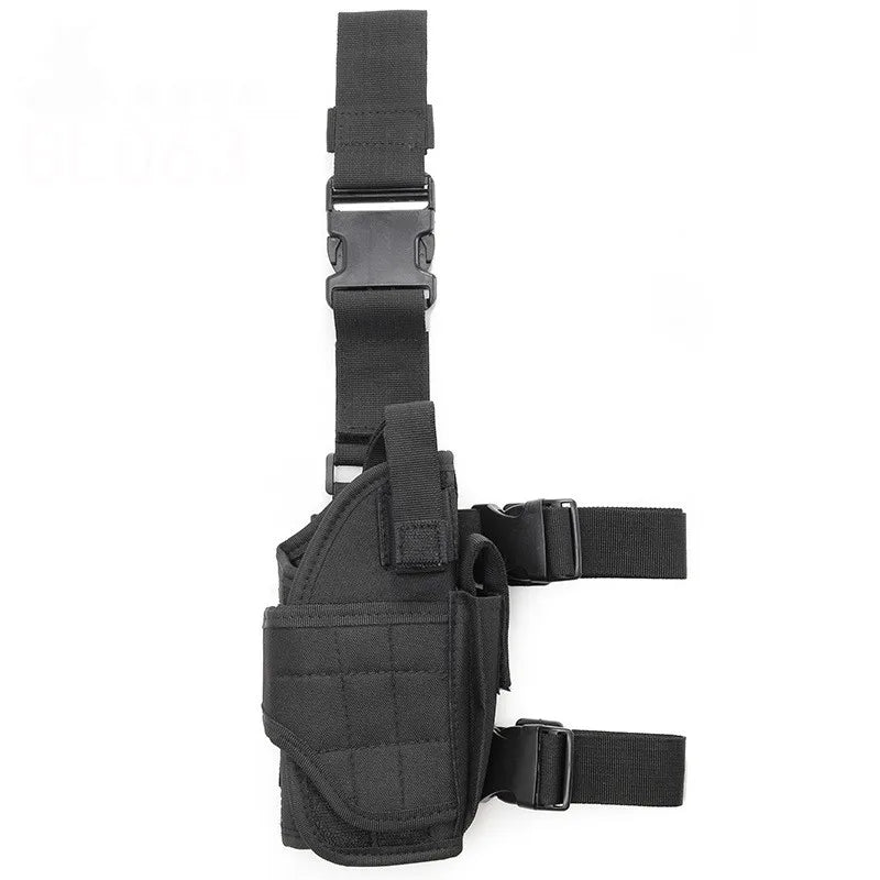 Universal left and right pistol holster tactical tornado leg style thigh holster hunting air gun General pistol clip bag