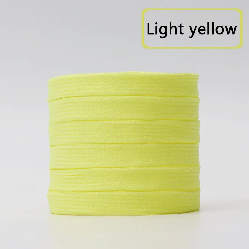 1 Pair Solid Flat Shoe Laces Canvas Shoelaces for Sneakers Woman Men Shoelace Classic Tennis Laces for AF1 Shoestrings