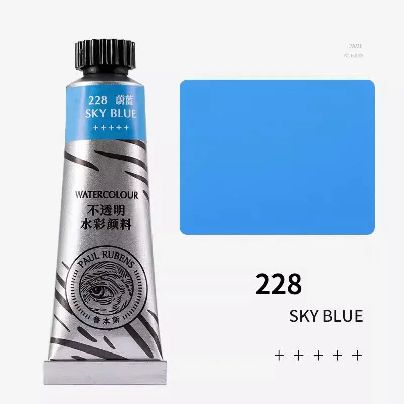 Paul Rubens 36 Colors Non-transparent Watercolor Paint Tube 15ml Professional Watercolour For Painting Anime Art Supplies