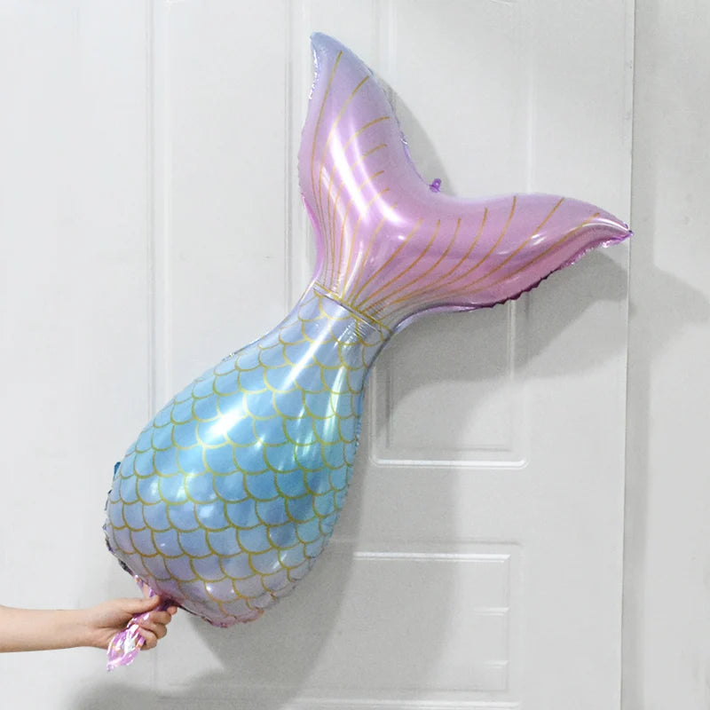 Number Balloons with Confetti Mermaid Balloons for Girls Birthday Party Decorations 1 2 3 4 5 6 7 8 9 Years Old Birthday Decor