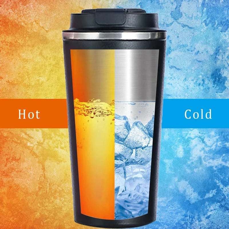 Smart Temperature Display Tumbler - 380ml Stainless Steel Insulated Travel Mug with LED Display