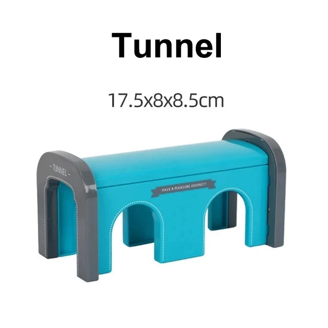 Wooden Track Accessories Beech Wood Railway Train Track Bridge Station Parts fit For All Brands Wooden Tracks Toys For Kids