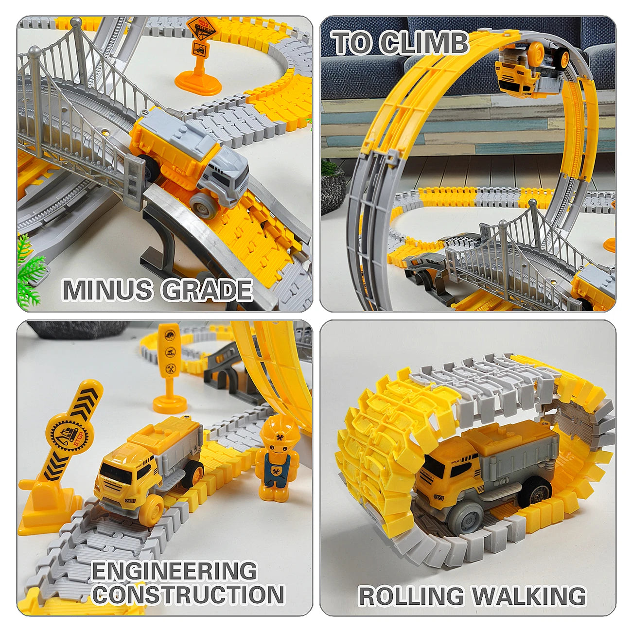 Premium Magic Climbing Track Set - Educational Engineering Car Toy