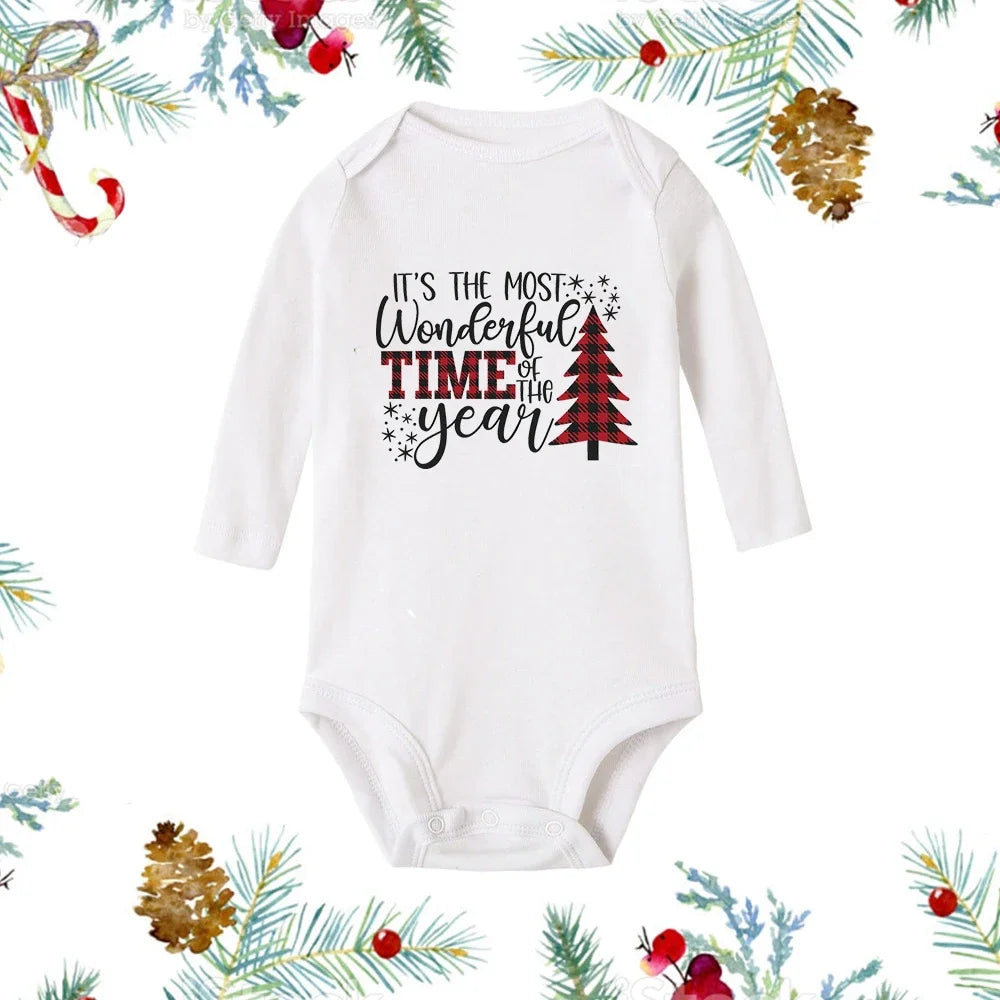 Premium My First Christmas Baby Romper - Snowman Print Long Sleeve Outfit