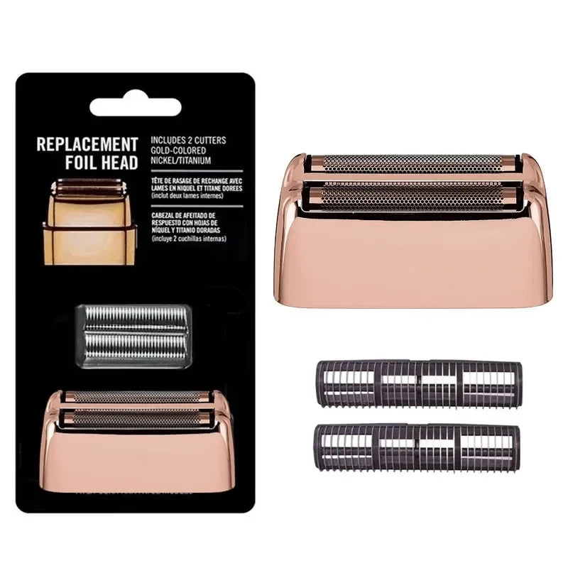 Replacement Head Foil & Cutters Blade Fit For BaBylissPRO Barberology FXFS2 Double Foil Electric Shaver ，For BaByliss Razor