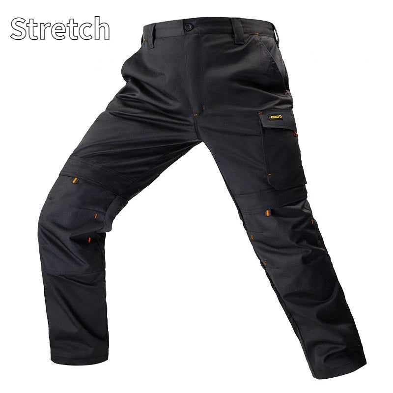 Summer Thin Cargo Pants Men's Multi-pocket Tear Resistance Stretch Trousers Outdoor Site Working Wear-resistant Pants Workwear