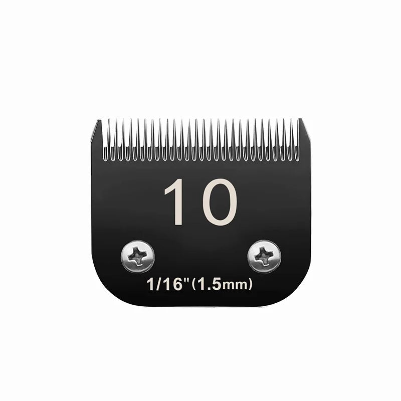 Black 4FC#5FC#7FC#10#15# Blade Dog Grooming, Detachable Pet Clipper Blade, Made of Stainless Steel Blade Compatible