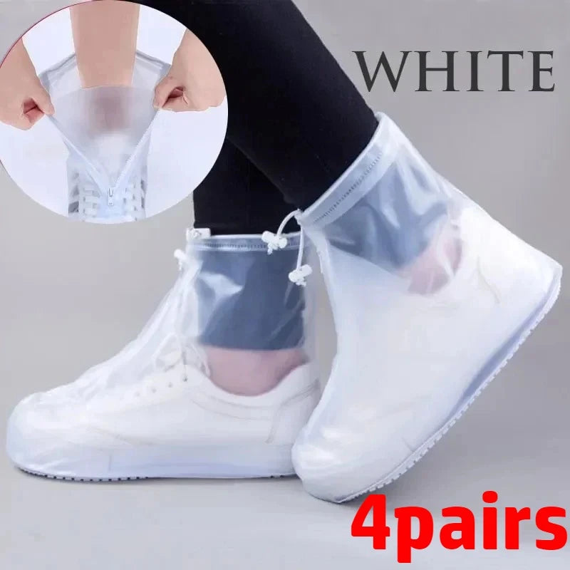 Waterproof Shoe Covers - Non-Slip Reusable Rain & Snow Boot Protectors for Men & Women