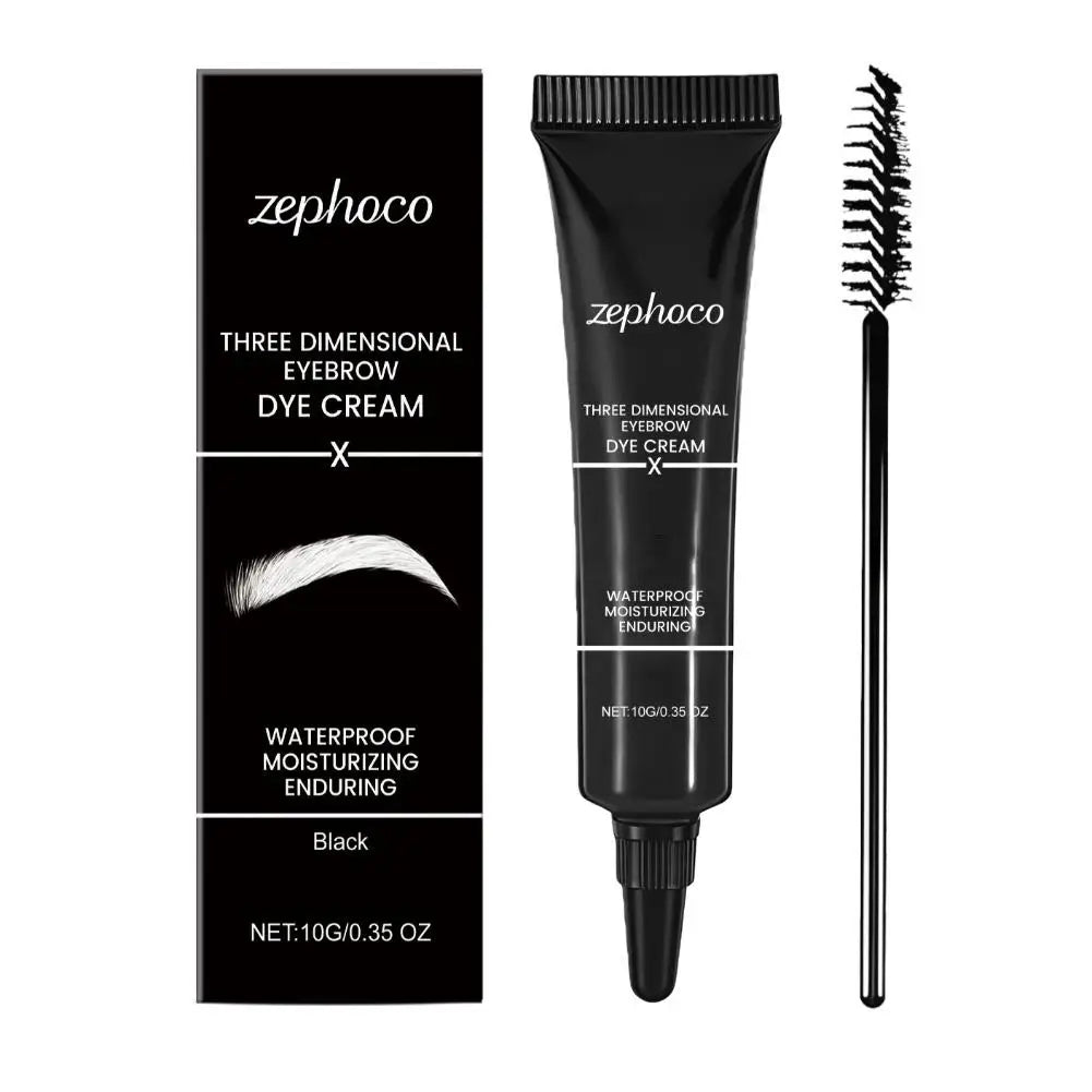 10g 3D Eyebrow Dyeing Cream Lasting Natural  Shape Smooth Waterproof Multi-functional Black Brown Gold Modification Eyebrow Blam
