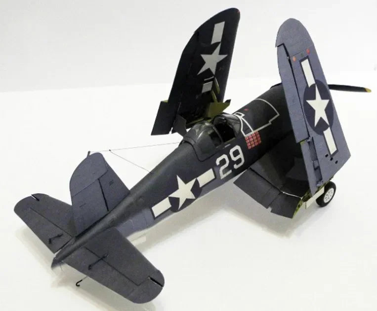 1/33 American F4U-1A Pirate Carrier Fighter 3D Aircraft Paper Model