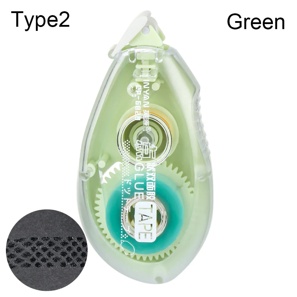 Double Sided Adhesive Paper Glue Tape Dispenser Dot Liner Tape Glue Scrapbooking Crafts Adhesive Office School Supply Stationery