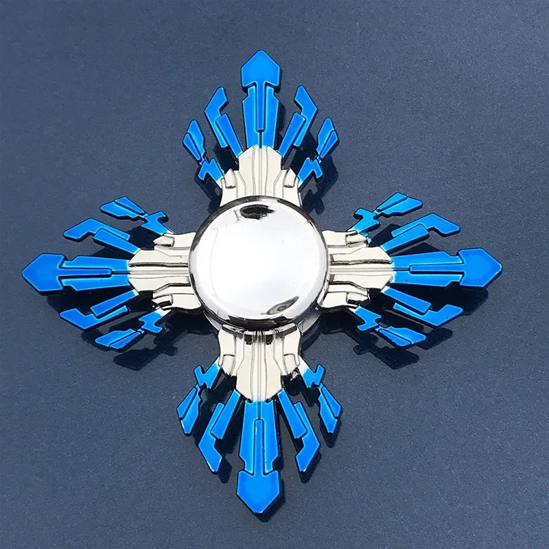 Premium Metal Ninja Fidget Spinner - Stress Relief Hand Toy for Adults