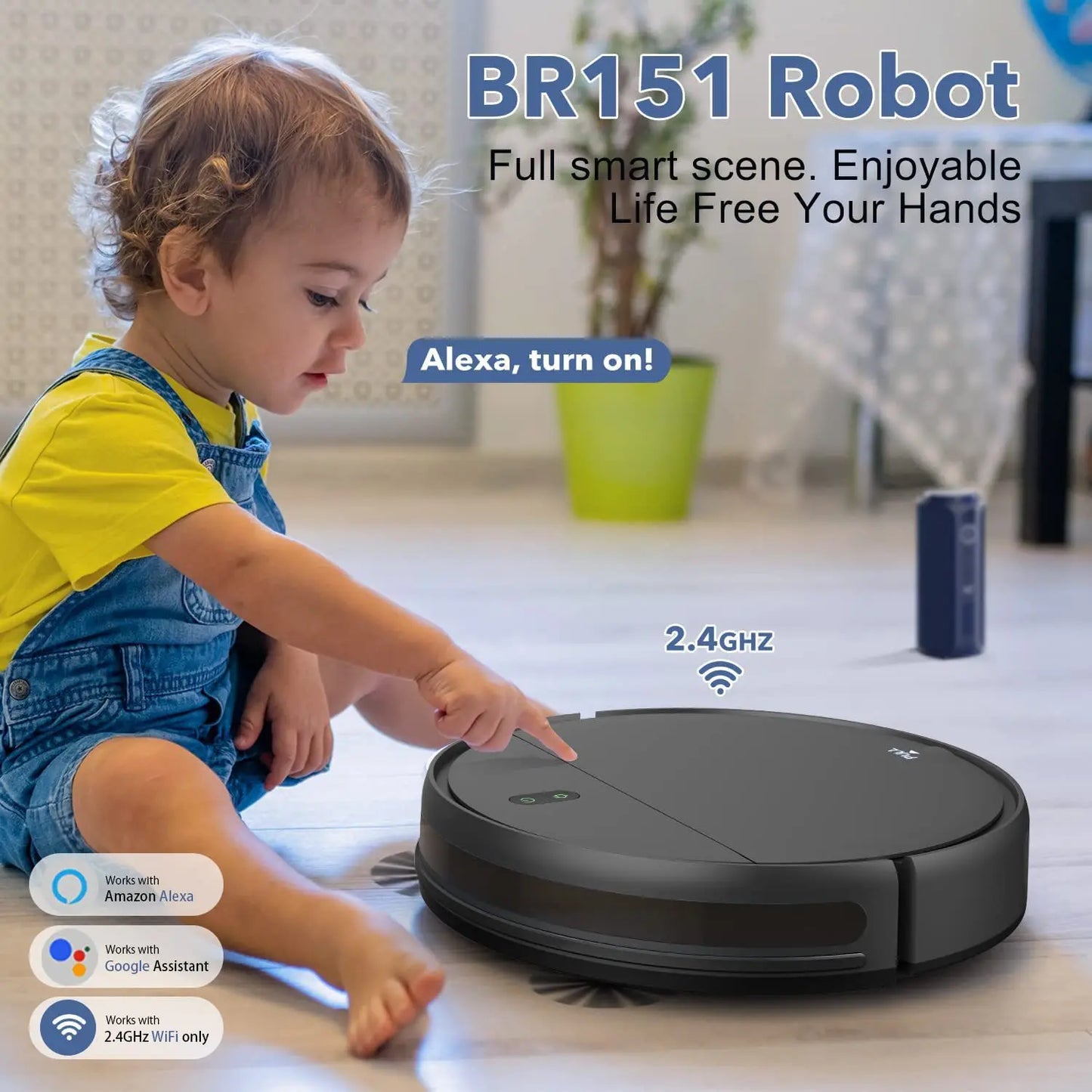 Automatic Robot Vacuum Cleaner with Mopping Function - Smart Home Cleaning System