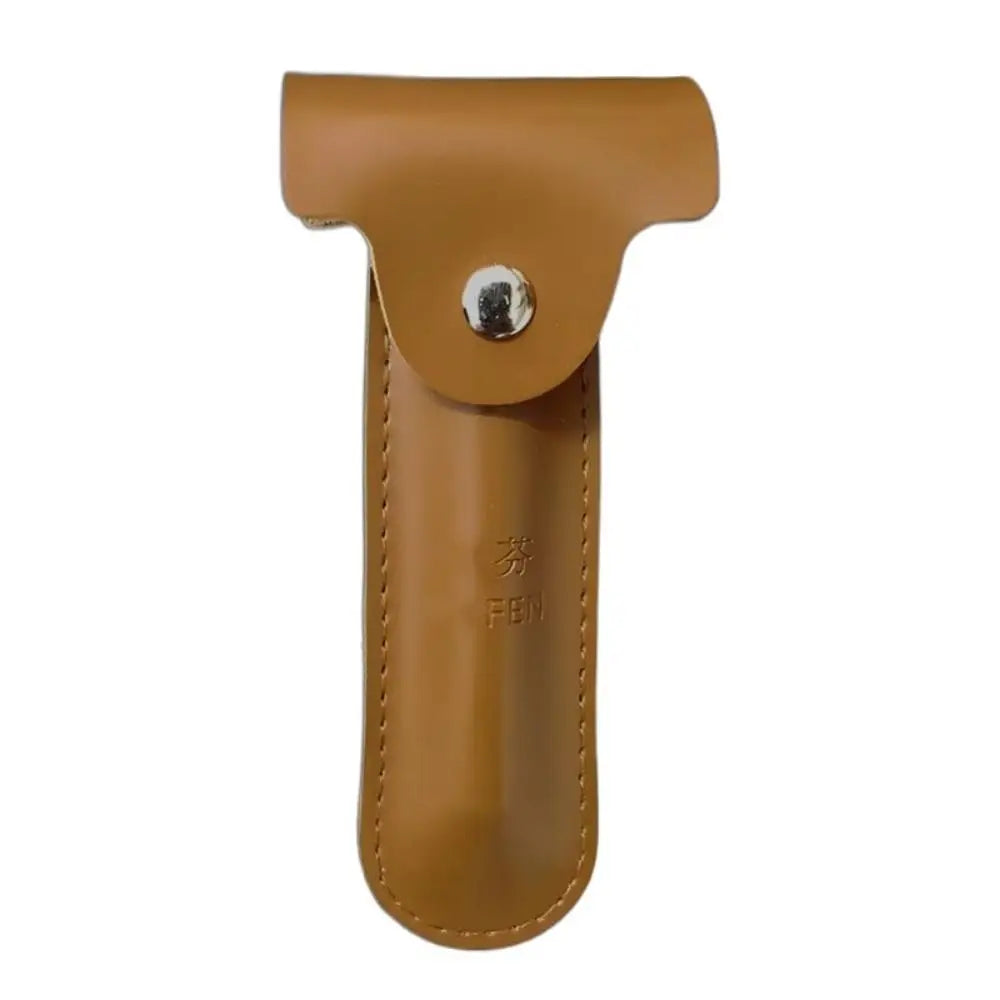 Bag PU Leather Manual Shaving Case Protective Cover Razor Storage Bag Shaver Holder Classic Razor Case Travel Shaver Case