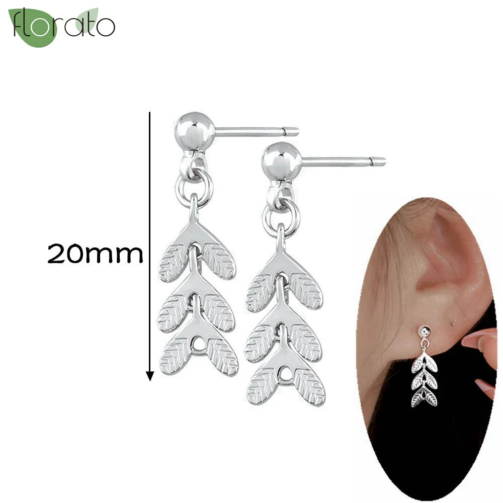 925 Silver Needle Exquisite Zircon Small Earrings Fashion Stud Earrings for Women Anti Allergy Cartilage Puncture Jewelry Gift