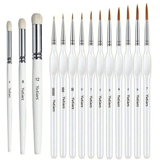 3/6/11/14pcs Professional Micro Miniature Paint Brush Set for Warhammer 40K DND Paint by Numbers Fantasy Scale Model Enamel Art