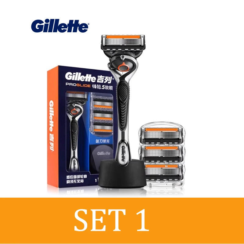 Gillette Razor Men Fusion 5 ProGlide Razor Flexball Tech 5 Layers Progressive Ultra Thin Blades Razor For Men