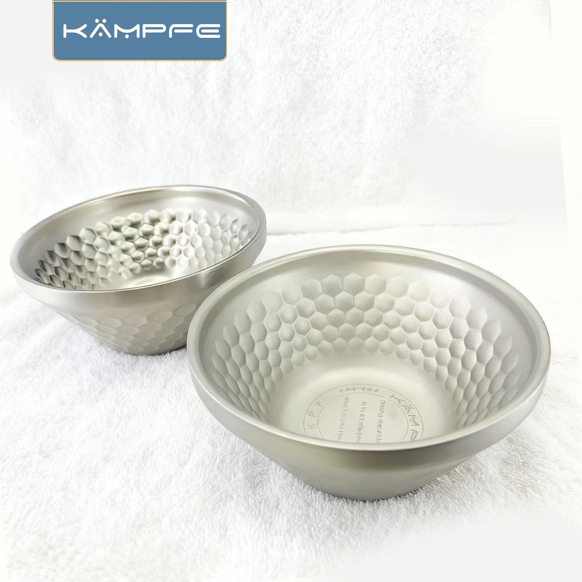 KAMPFE Stainless Steel Shaving Bowl Dual-Use Grooming Bowl for Home & Travel Cleaning Face Shaving Bowl  gifts for men New