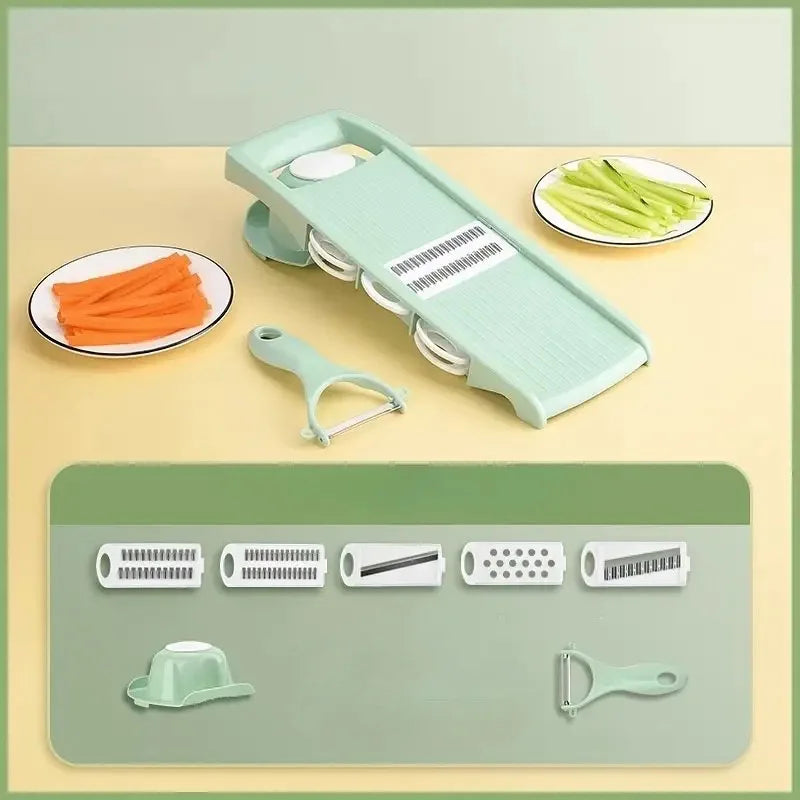 Multifunctional Vegetable Slicer & Grater with Handle - Kitchen Cutting Tool