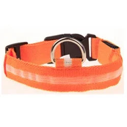 Premium LED Dog Collar - Glowing Night Safety Nylon Collar