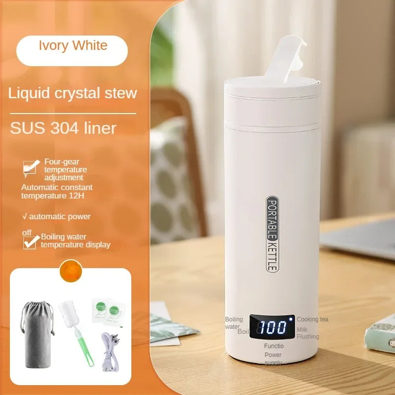 Heating  Electric Kettle Stainless Steel Smart Temperature Control Touch LCD Display Travel Coffee Mug Warmer