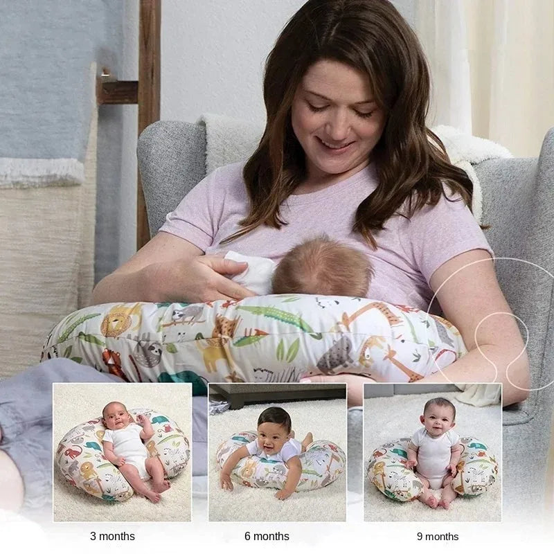 Premium U-Shaped Breastfeeding Pillow - Elastic Nursing Support Cushion