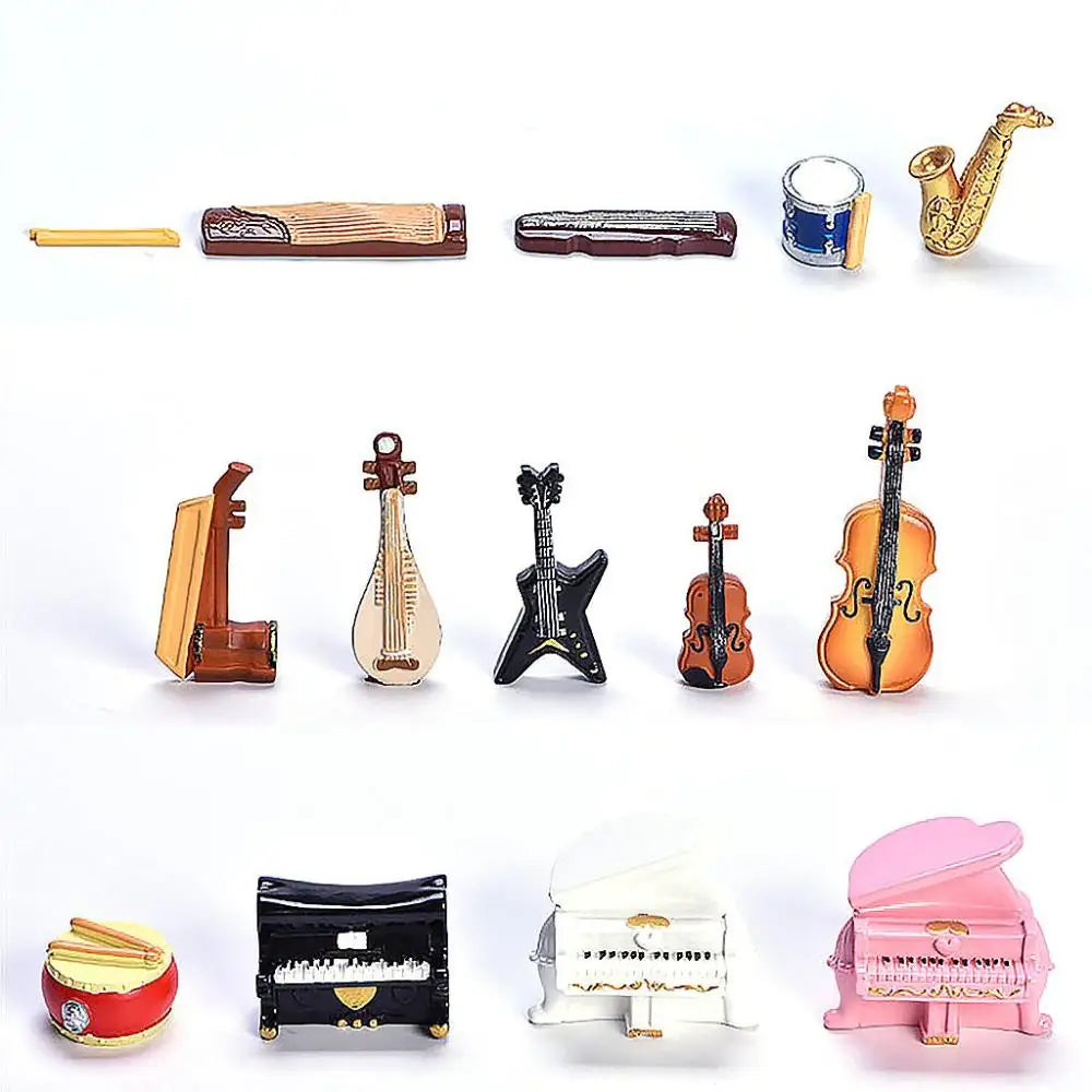 Crafts Fairy Garden Accessories Wonderful Gift DIY Piano Figurines Music Instrument Model Desktop Decoration Micro Miniatures