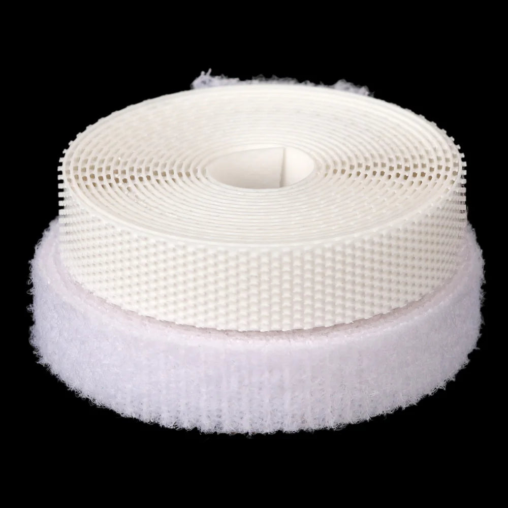 6/8/20mm Width Doll Clothes Fastener Tape Thin Magic Tapes Sticker Paste Strap Sewing Stickers Black/White Clothing Accessories