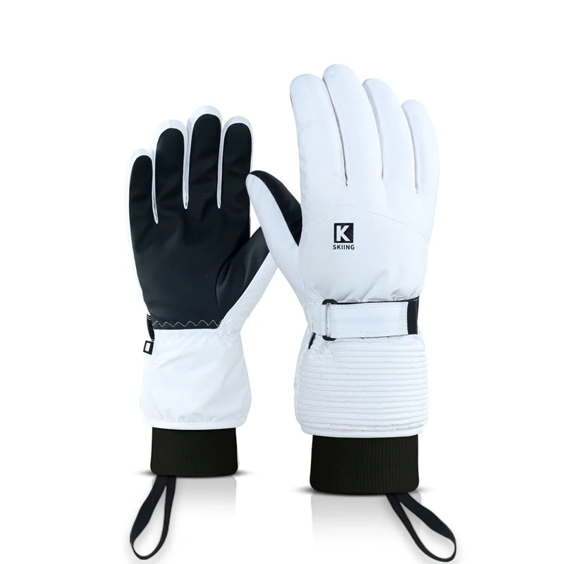 Winter men's and women's warm gloves, waterproof and skin friendly touch screen, suitable for cycling and skiing